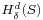 \scriptstyle H^d_\delta(S)