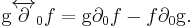 
{\mathrm{g}}{\overleftrightarrow\partial}_0 f = \mathrm{g}\partial_0 f -f\partial_0 \mathrm{g}.
