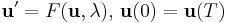 \mathbf u' = F(\mathbf u,\lambda),\, \mathbf u(0) = \mathbf u(T)