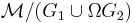 \mathcal{M}/(G_{1} \cup \Omega G_{2})