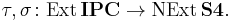 \tau,\sigma\colon\mathrm{Ext}\,\mathbf{IPC}\to\mathrm{NExt}\,\mathbf{S4}.