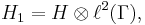 H_1=H\otimes \ell^2(\Gamma),