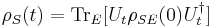 \rho_S (t) = \mathrm{Tr}_E [U_t \rho_{SE} (0) U_t^\dagger] 