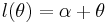 l(\theta) = \alpha%2B\theta