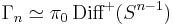 \Gamma_n \simeq \pi_0\,\text{Diff}^%2B(S^{n-1})