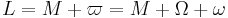 L=M %2B \varpi = M %2B \Omega %2B \omega\,