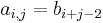 a_{i,j}=b_{i%2Bj-2}