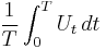 \frac{1}{T}\int_0^T U_t\,dt