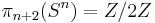 \pi_{n%2B2}(S^n)=Z/2Z