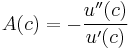 A(c)=-\frac{u''(c)}{u'(c)}