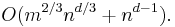 O(m^{2/3}n^{d/3}%2Bn^{d-1}).