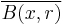 \overline{B(x,r)}