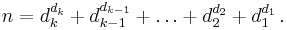 n = d_k^{d_k} %2B d_{k-1}^{d_{k-1}} %2B \dots %2B d_2^{d_2} %2B d_1^{d_1}\,.