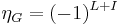 \eta_G = (-1)^{L %2B I}\,