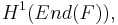 H^1(End(F)),