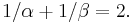 1/\alpha%2B1/\beta=2.