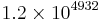 1.2\times10^{4932}