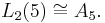 L_2(5) \cong A_5.