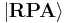 \left|\mathbf{RPA}\right\rangle