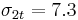 \sigma_{2t}=7.3