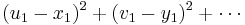  (u_1-x_1)^2%2B(v_1-y_1)^2%2B\cdots 