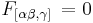 F_{[\alpha\beta,\gamma]} \, = 0