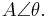 A \angle \theta.\,