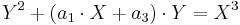  Y^2%2B(a_1\cdot X%2Ba_3)\cdot Y=X^3 