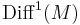  \operatorname{Diff}^1(M) 