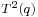 \scriptstyle{T^2(q)}