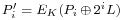 \scriptstyle P'_i \;=\; E_K(P_i \,\oplus\, 2^i L)