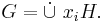 G = \dot{\cup}\ x_i H.