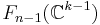 F_{n-1}(\mathbb{C}^{k-1})