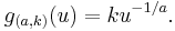  g_{(a,k)}(u)=k u^{-1/a}. 