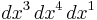 d x^3 \, d x^4 \, d x^1