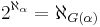 2^{\aleph_{\alpha}} = \aleph_{G(\alpha)}\,