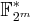 \mathbb{F}_{2^m}^*