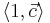 \left\langle1,\vec c\right\rangle