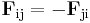  \mathbf{F}_\mathrm{ij}=-\mathbf{F}_\mathrm{ji} \,\!