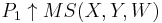 P_1 \uparrow MS(X,Y,W)