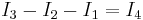   I_3-I_2-I_1=I_4