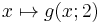 x \mapsto g(x; 2)