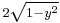 \scriptstyle 2\sqrt{1-y^2}