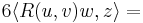 6\langle R(u,v)w,z \rangle =^{}_{}