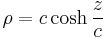 \rho =c \cosh \frac{z}{c}