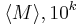 \langle M \rangle, 10^k