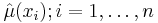 \hat\mu(x_i);i=1,\ldots,n