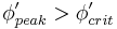   \phi_{peak}' > \phi_{crit}' 