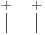 \overset{%2B}{|}\quad \overset{%2B}{|}