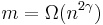 m = \Omega(n^{2\gamma})